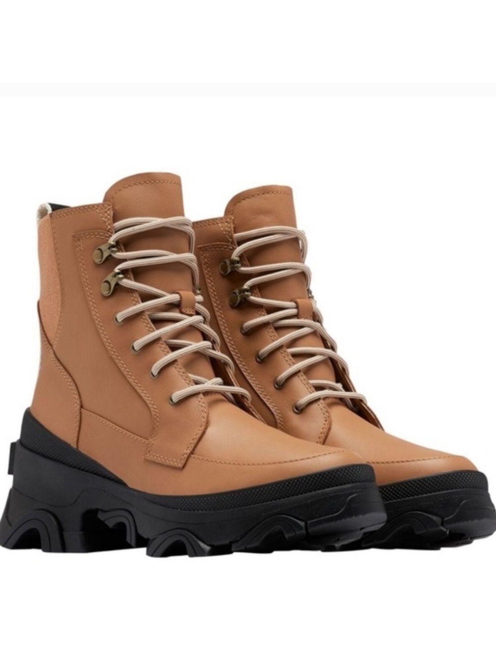 Sorel Brown Brex Lace Up
Waterproof Outdoor Hiking Chunky Chelsea Boots